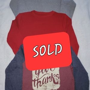 Boys long sleeves